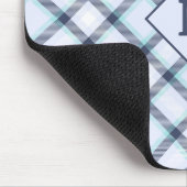 Benutzerdefiniertes Monogramm Kariert / Tartan Mus Mousepad (Ecke)