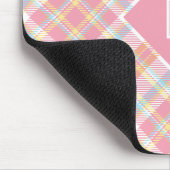 Benutzerdefiniertes Monogramm Kariert / Tartan Mus Mousepad (Ecke)