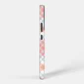 Benutzerdefiniertes Monogramm Kariert / Tartan Mus Samsung Galaxy Hülle (Rechte Seite)