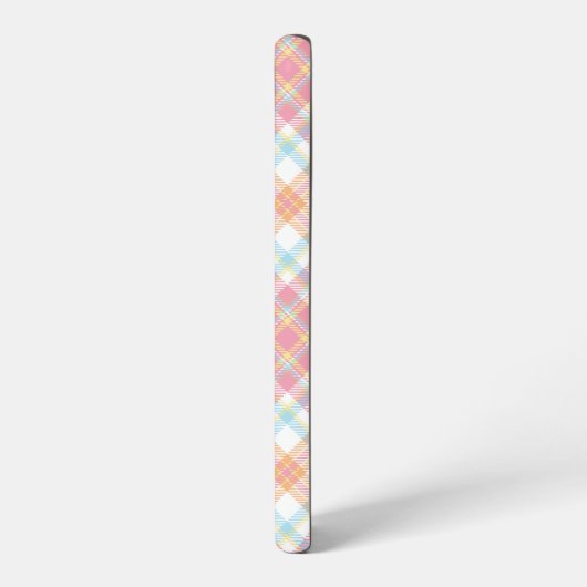 Benutzerdefiniertes Monogramm Kariert / Tartan Mus Samsung Galaxy Hülle (Linke Seite)