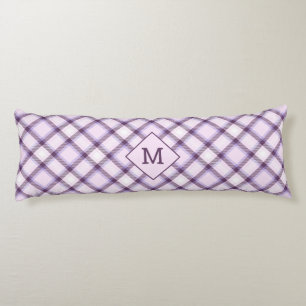 Benutzerdefiniertes Monogramm Kariert / Tartan Mus Seitenschläferkissen