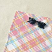 Benutzerdefiniertes Monogramm Kariert / Tartan Mus Strandtuch (Beispiel)