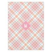 Benutzerdefiniertes Monogramm Kariert / Tartan Mus Tischdecke (Vorderseite)