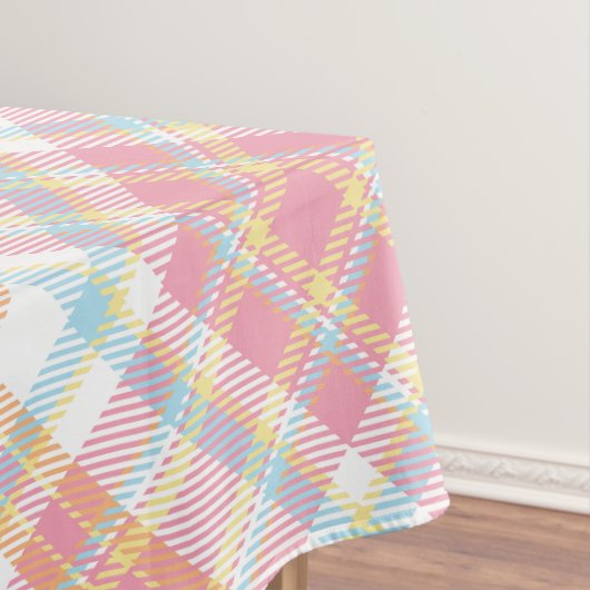 Benutzerdefiniertes Monogramm Kariert / Tartan Mus Tischdecke (Beispiel)