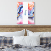 Benutzerdefiniertes Monogramm Leinwanddruck (Insitu (Schlafzimmer))
