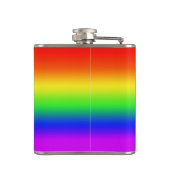 Benutzerdefiniertes Monogramm, LGBT-Regenbogenprid Flachmann (Rückseite)