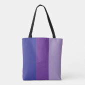 Benutzerdefiniertes Monogramm, lila Dreiston Tasche (Rückseite)