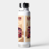 Benutzerdefiniertes Monogramm LONDON Trinkflasche (rechts)