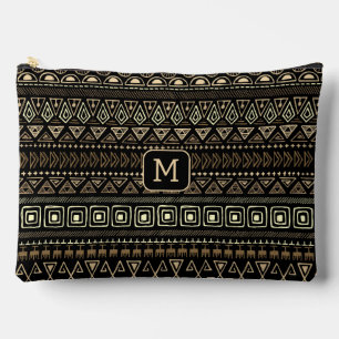 Benutzerdefiniertes Monogramm mexikanisches/azteki Zubehörtasche