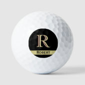 Benutzerdefiniertes Monogramm mit drei Ebenen mit  Golfball (Vorderseite)