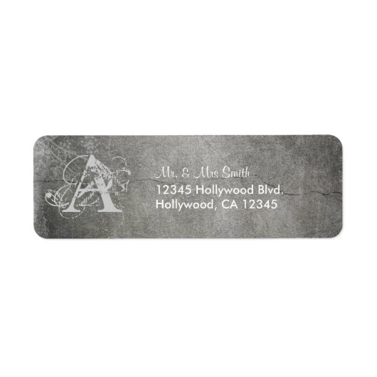 Benutzerdefiniertes Monogramm mit Grunge-Effekt (Vorne)