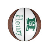 Benutzerdefiniertes Monogramm mit Vornamen Basketb Mini Basketball (Vertikal)
