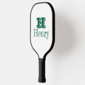 Benutzerdefiniertes Monogramm mit Vornamen Pickleball Schläger (Links)