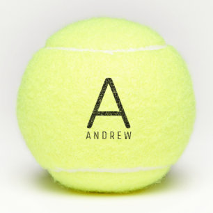 Benutzerdefiniertes Monogramm Modernes Design Pers Tennisbälle
