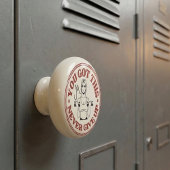Benutzerdefiniertes Monogramm Motivational Retro Keramikknauf
