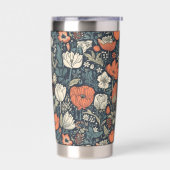 Benutzerdefiniertes Monogramm-Muster Thermobecher (Links)