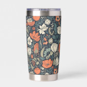 Benutzerdefiniertes Monogramm-Muster Thermobecher (Rückseite)