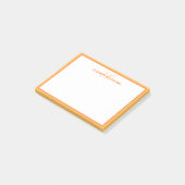 Benutzerdefiniertes Monogramm Name Anfangsbuchstab Post-it Klebezettel (angewinkelt)