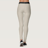 Benutzerdefiniertes Monogramm Name Elegant Warm Be Leggings (Rückseite)