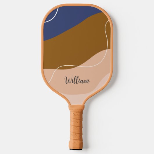 Benutzerdefiniertes Monogramm Name-Geschenk für di Pickleball Schläger (Rückseite)
