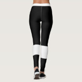 Benutzerdefiniertes Monogramm Name Klassisch Schwa Leggings (Rückseite)