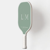Benutzerdefiniertes Monogramm Name Pickleball Schläger (Links)