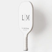 Benutzerdefiniertes Monogramm Name Pickleball Schläger (Links)