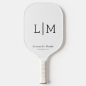 Benutzerdefiniertes Monogramm Name Pickleball Schläger (Vorderseite)