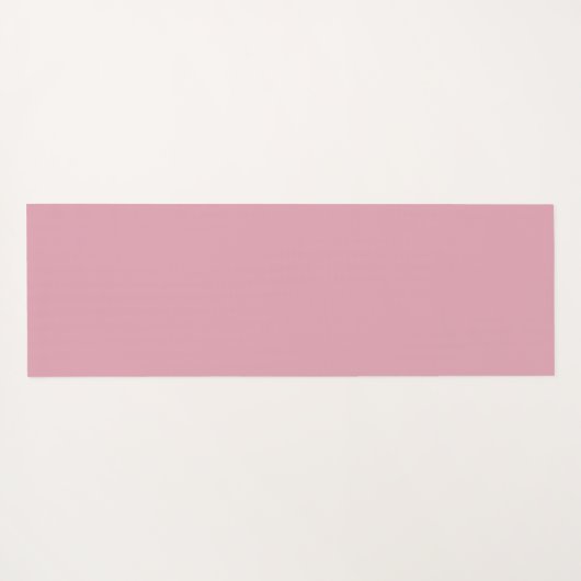 Benutzerdefiniertes Monogramm Name rosa Muster Yogamatte (Rückseite (Horizontal))