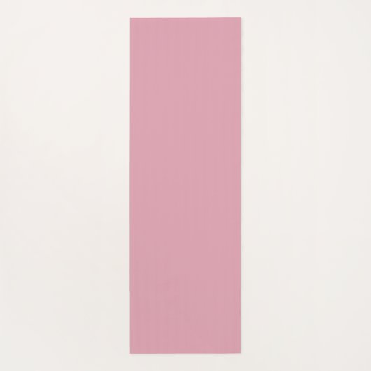 Benutzerdefiniertes Monogramm Name rosa Muster Yogamatte (Rückseite)