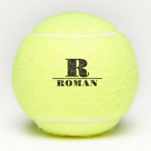 Benutzerdefiniertes Monogramm & Name Tennisbälle