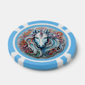 Benutzerdefiniertes Monogramm, Name und Farbeingab Pokerchips (Einzeln)