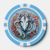 Benutzerdefiniertes Monogramm, Name und Farbeingab Pokerchips (Vorderseite)