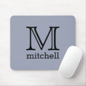 Benutzerdefiniertes Monogramm, Name und Farbmousep Mousepad (Mit Mouse)