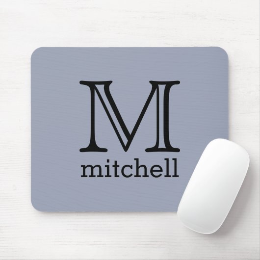 Benutzerdefiniertes Monogramm, Name und Farbmousep Mousepad (Mit Mouse)