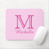 Benutzerdefiniertes Monogramm, Name und Farbmousep Mousepad (Mit Mouse)
