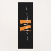Benutzerdefiniertes Monogramm Name Yogamatte (Vorderseite)