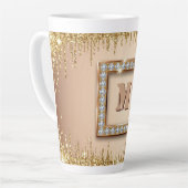Benutzerdefiniertes Monogramm Namensdesign ✨ Milchtasse (Linke Ecke)