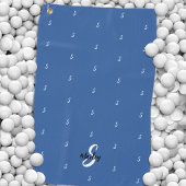 Benutzerdefiniertes Monogramm Namensinitial-Muster Golfhandtuch