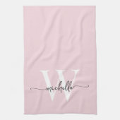 Benutzerdefiniertes Monogramm-Namensskript für das Geschirrtuch (Vertikal)