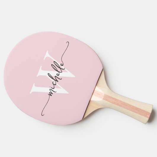 Benutzerdefiniertes Monogramm-Namensskript für das Tischtennis Schläger (Seitenansicht)