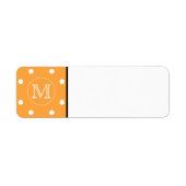 Benutzerdefiniertes Monogramm. Orange und White Po (Vorne)