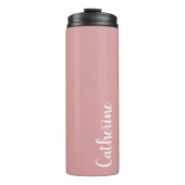 Benutzerdefiniertes Monogramm, orchid pink mit Skr Thermosbecher (Vorderseite)