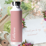Benutzerdefiniertes Monogramm, orchid pink mit Skr Trinkflasche<br><div class="desc">Schöne Schrift-Typografie und eine moderne orchid rosa Farbe verleihen diesem Design eine einfache Eleganz. Ideal für sie,  für eine Reihe von Gelegenheiten,  einschließlich Geburtstage,  Abschlüsse,  Vorschläge für eine Brautjungfrau,  Muttertag und vieles mehr. Sie wird dieses praktische Geschenk mit einer persönlichen Touch Liebe!</div>