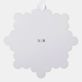 Benutzerdefiniertes Monogramm Ornament Karte (Vorderseite)