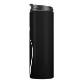 Benutzerdefiniertes Monogramm Personalisiert mit N Thermosbecher (Nach rechts gedreht)