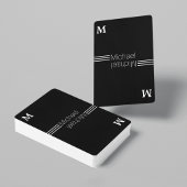 Benutzerdefiniertes Monogramm - personalisiert sch Spielkarten