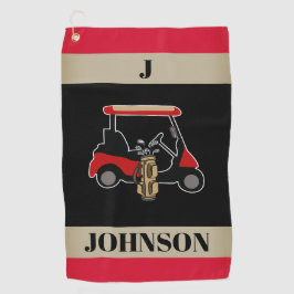 Benutzerdefiniertes monogramm Persönliches Zweifar Golfhandtuch