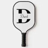 Benutzerdefiniertes Monogramm Pickleball Schläger (Rückseite)