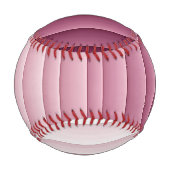 Benutzerdefiniertes Monogramm Pink Gradient Vertik Baseball (Rückseite)
